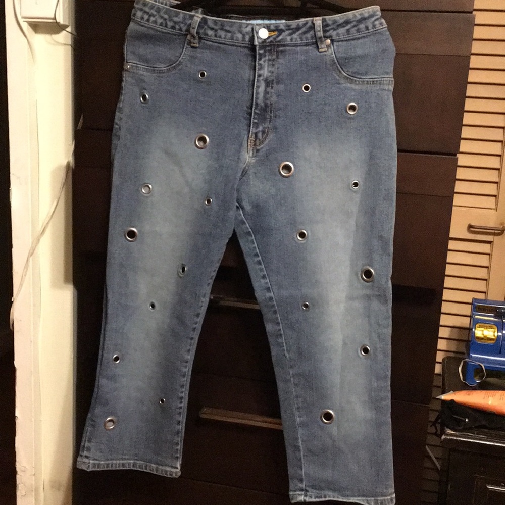Limited edition vintage AZZURE metal design jeans